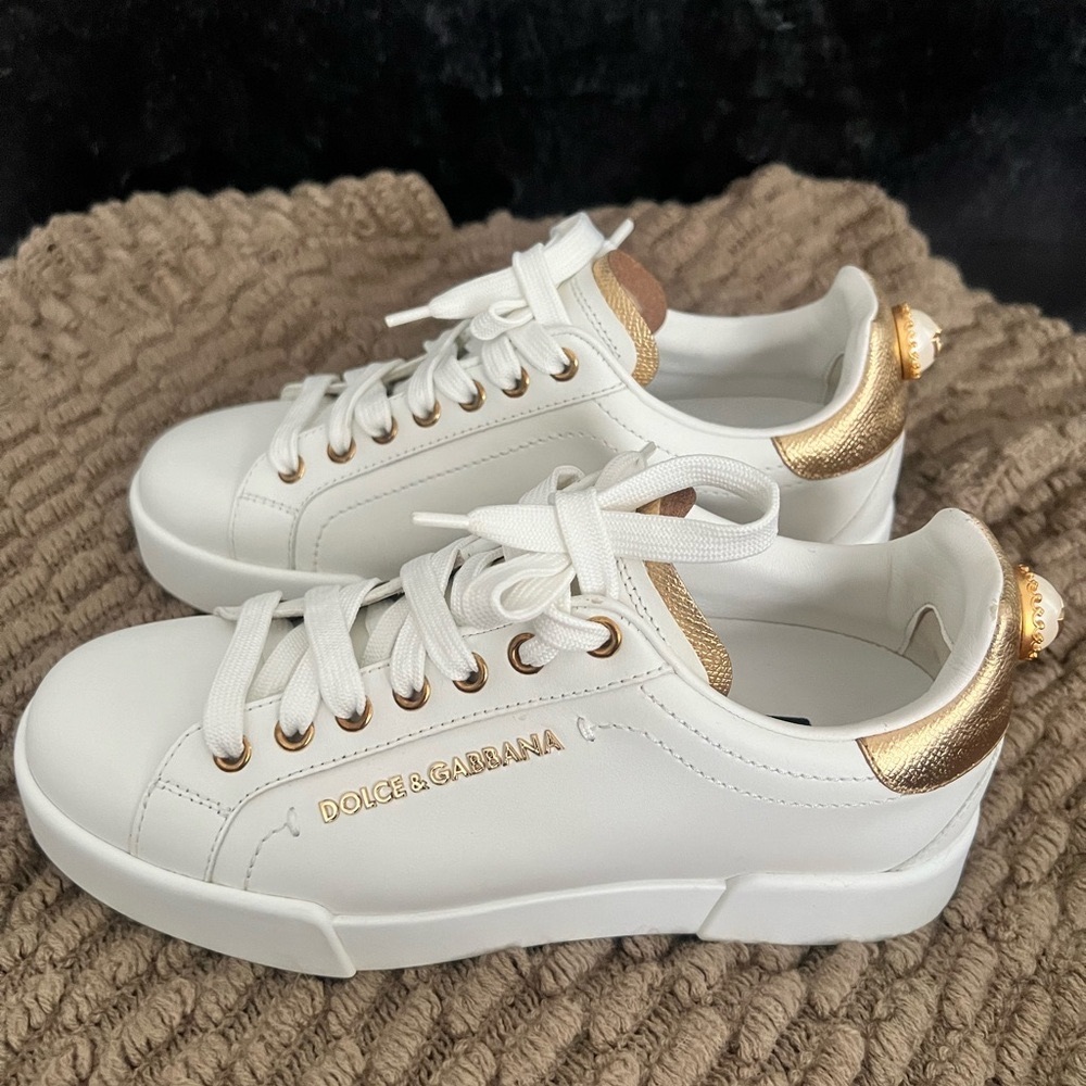 Dolce & Gabana  Portofino Sneakers with Lettering